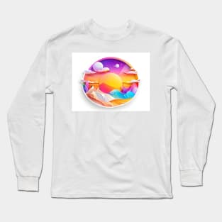 Summer vibrant design Long Sleeve T-Shirt